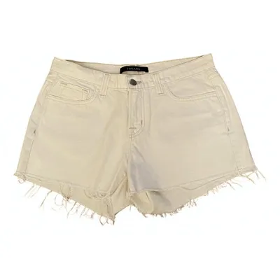 Pre-owned J Brand White Denim - Jeans Shorts