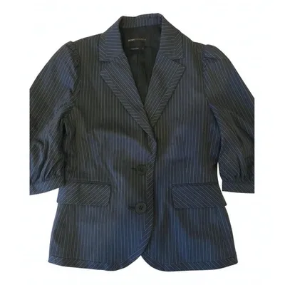 Pre-owned Bcbg Max Azria Suit Jacket In Navy