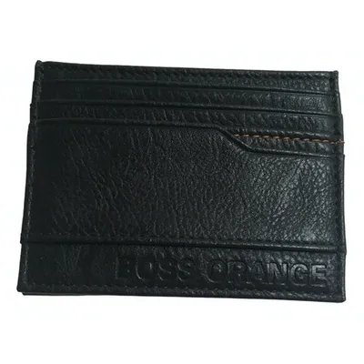 Pre-owned Hugo Boss Leather Small Bag In Black