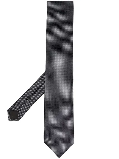 Tom Ford Silk Woven Tie In Blue