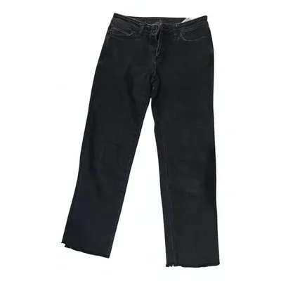 Pre-owned Ksubi Straight Jeans In Black