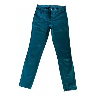 Pre-owned J Brand Slim Jeans In Green