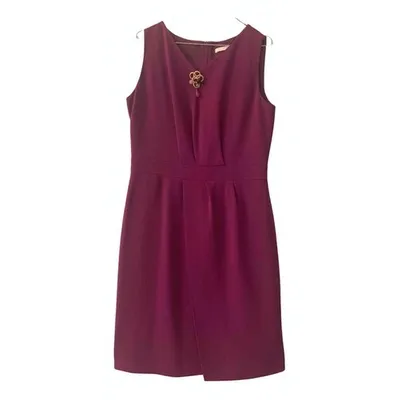 Pre-owned Hugo Boss Mid-length Dress In Purple