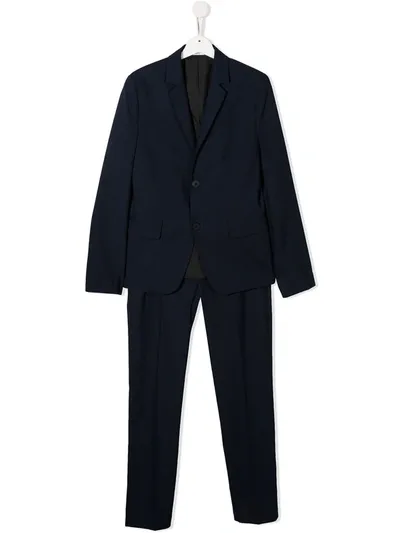 Hugo Boss Kids' Single Button Suit In Blue