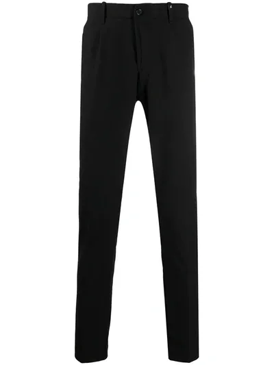 Myths Plain Straight Leg Trousers In Black