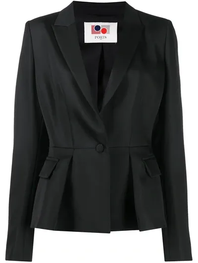 Ports 1961 Single-breasted Blazer In Black