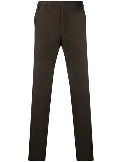 Pt01 Straight L Eg Trousers In Brown