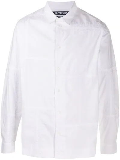 Jacquemus Carro Piped Shirt In White