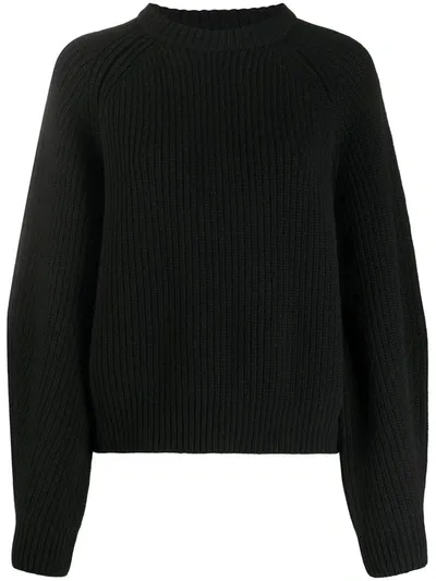 In The Mood For Love Fifi Round Neck Jumper In Black