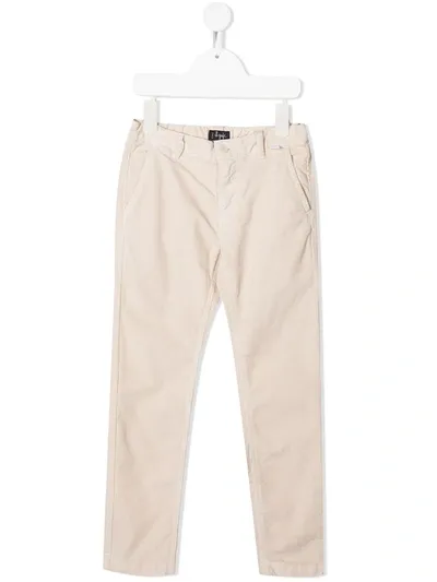 Il Gufo Kids' Straight-leg Cotton Chinos In Neutrals