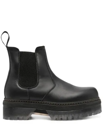 Semicouture Chelsea Ankle Boots In Black