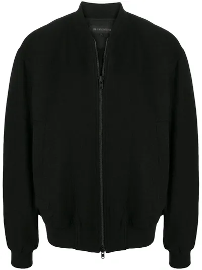 Ann Demeulemeester Wool-mix Bomber Jacket In Black