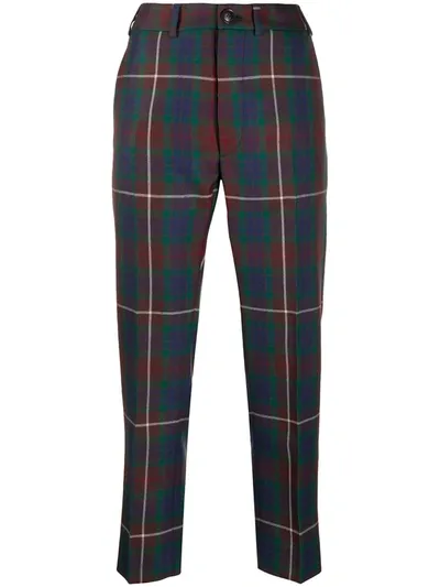 Vivienne Westwood George Tartan Wool Trousers In Tartan Brown