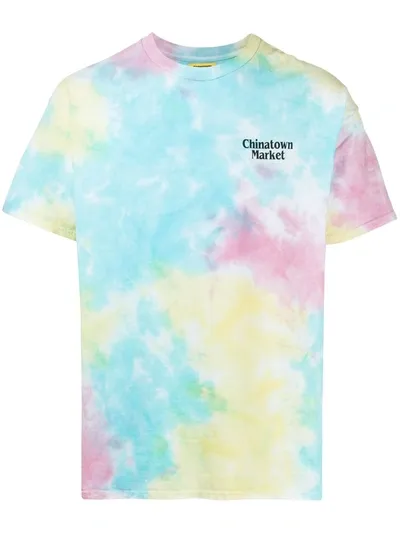 Chinatown Market Tie Dye Print T-shirt In Blue