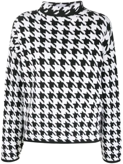 Philo-sofie Houndstooth Jumper In Black