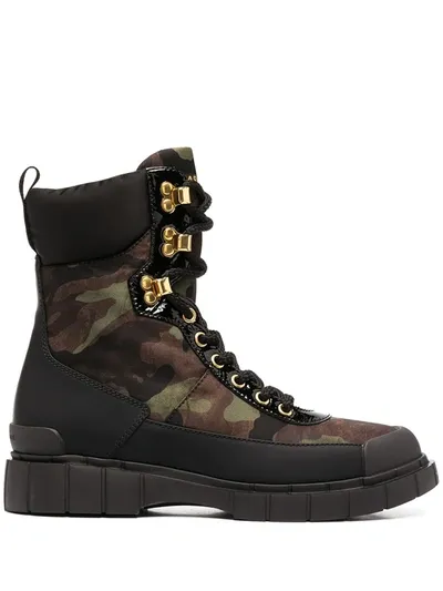 Car Shoe Camouflage Combat Boots In Black