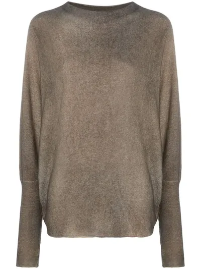 Avant Toi Funnel-neck Cashmere Jumper In Brown