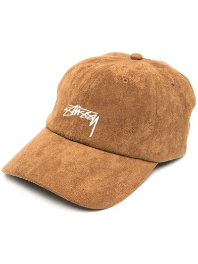 Stussy Embroidered Logo Cap In Brown