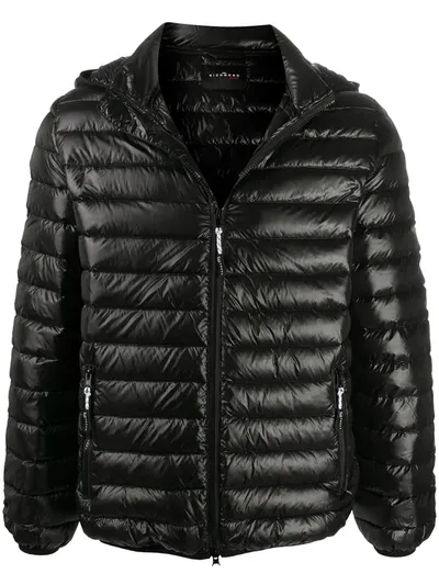 John Richmond Convertible Hood Down Jacket In Black