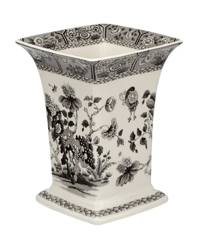 Spode Heritage 8.75in Square Vase In Black