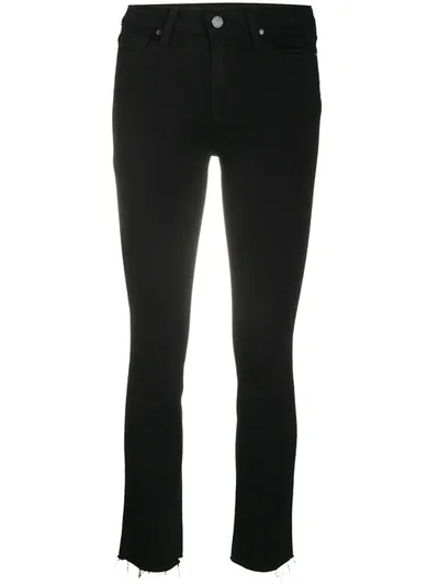 Paige Mid-rise Skinny Jeans In Black