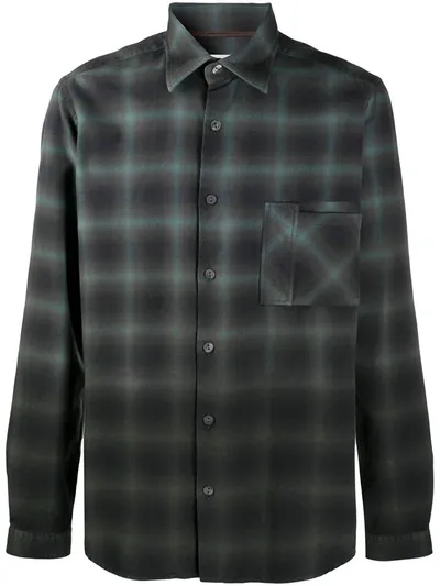 Tintoria Mattei Green Check Shirt