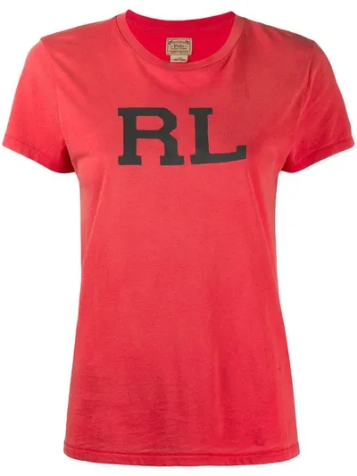 Polo Ralph Lauren Logo Print T-shirt In Red