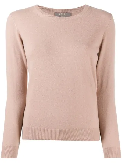 N•peal Fine Knit Cashmere Jumper In Pink