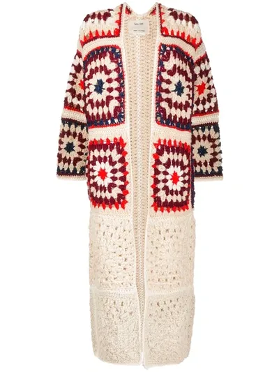 Forte Forte Crochet Long Cardigan In White