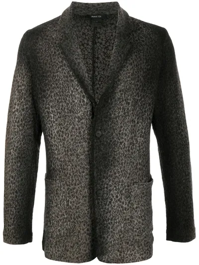 Avant Toi Animal-pattern Single-breasted Blazer In Neutrals