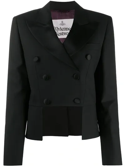 Vivienne Westwood Double-breasted Fitted Jacket In Black