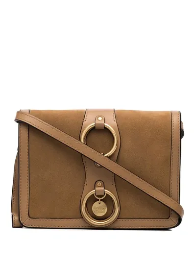 See By Chloé Brown Roby Suede Cross Body Bag