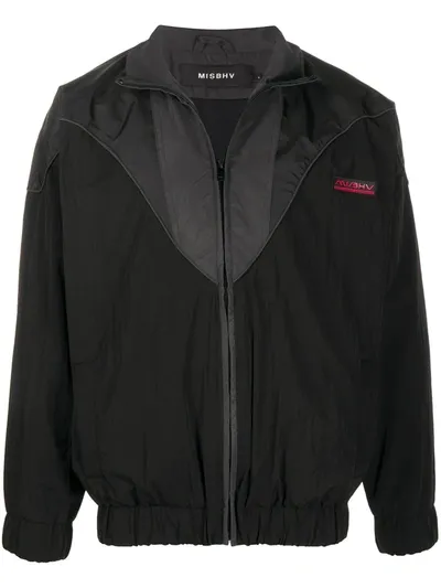 Misbhv Zip-up Track Jacket In Black