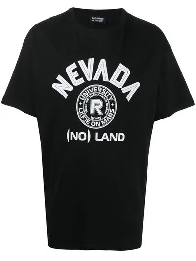 Raf Simons Nevada Printed T-shirt In Black