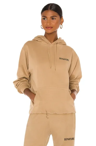 Departure Hoodie In Tan