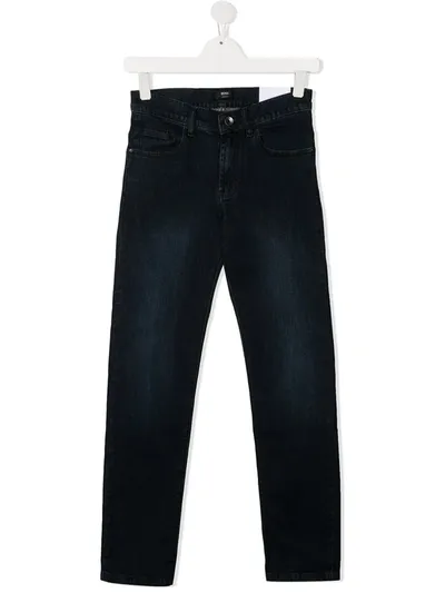 Hugo Boss Teen Straight-leg Jeans In Blue