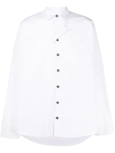 Natasha Zinko Lightning-collar Oversized Shirt In White