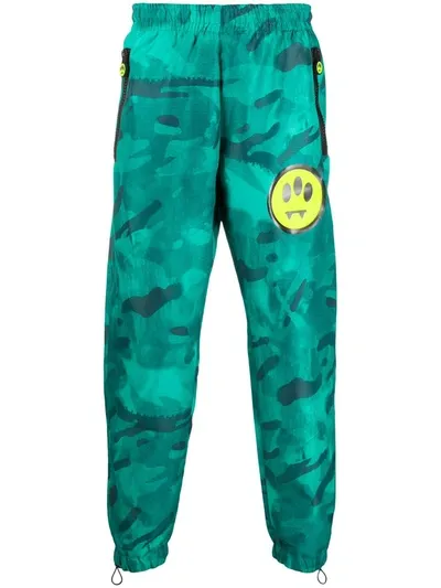 Barrow Camouflage Print Track Pants In Green