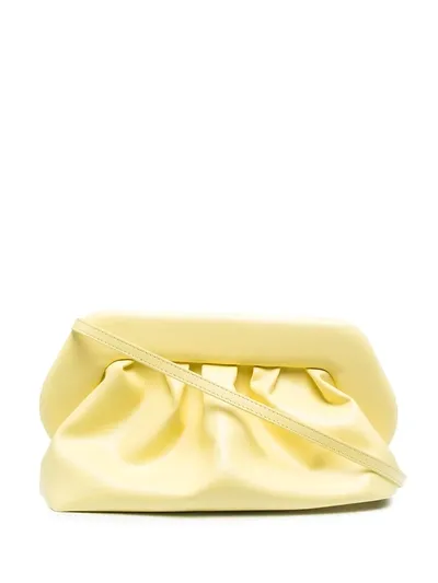 Themoirè Bios Eco-leather Clutch Bag In Yellow