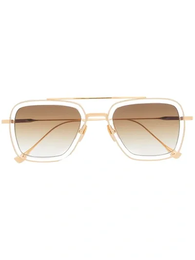 Dita Eyewear Flight 006 Pilot Sunglasses In Gold