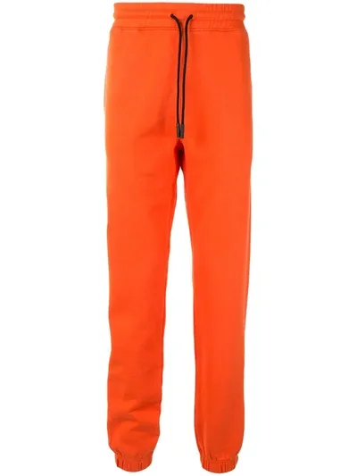 Marcelo Burlon County Of Milan Slim Fit Jogging Trousers In Orange