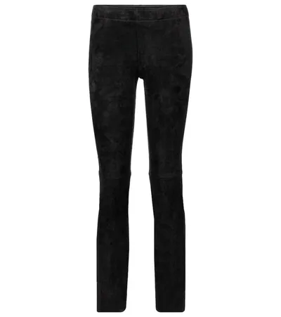 Stouls Jacky Suede Skinny Pants In Black