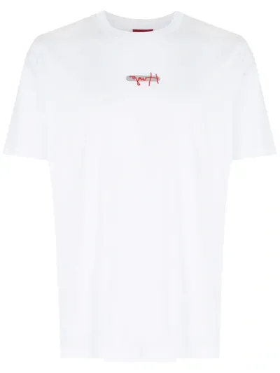 Hugo Durned White Logo Cotton T-shirt