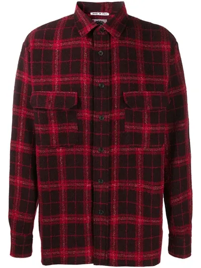 Destin Plaid Long-sleeve Shirt In Red