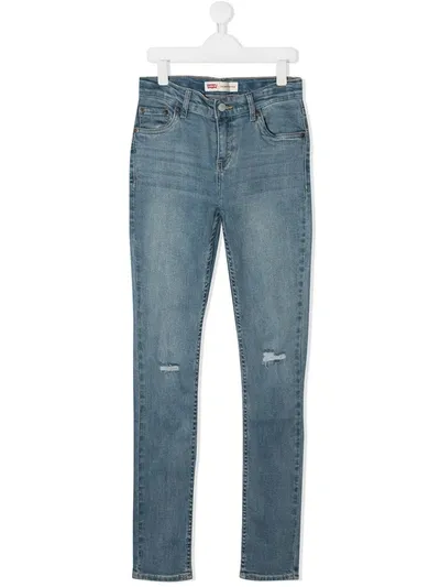 Levi's Teen Mid-rise Skinny Jeans In Blue