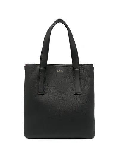 Paul Smith Accordion-side Tote Bag In Black