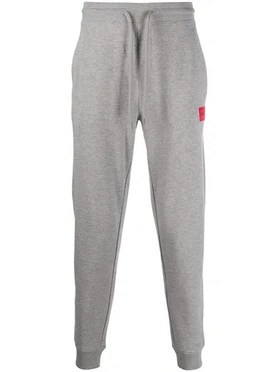 Hugo Logo-patch Track Pants In Grey