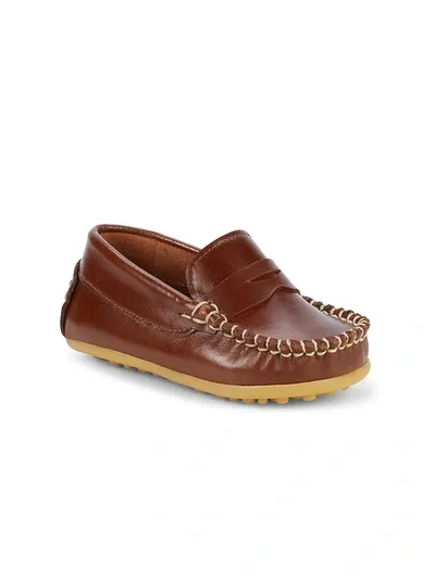 Elephantito Kids' Baby Boy's Alex Leather Driving Loafers In Apache