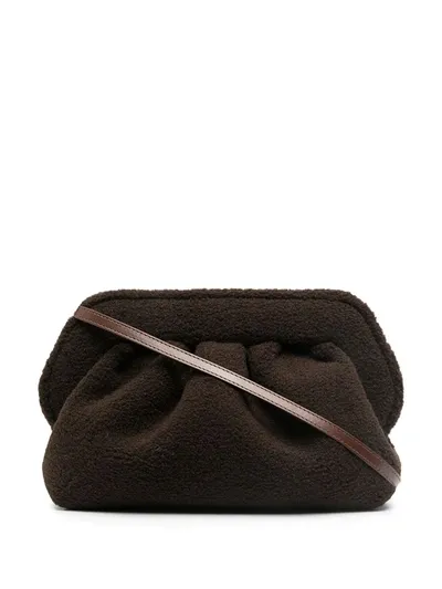 Themoirè Bios Brown Faux Fur Clutch