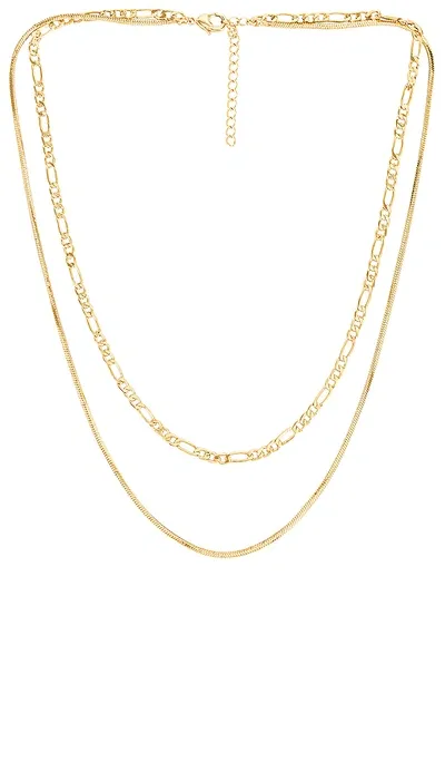 Luv Aj Cecilia Chain Layer Necklace In Gold